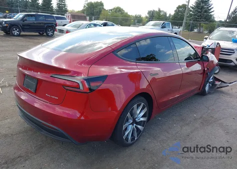 2025 Tesla Model 3 Long Range All-Wheel Drive из США, поврежденный, VIN 5YJ3E1EB5SF874198